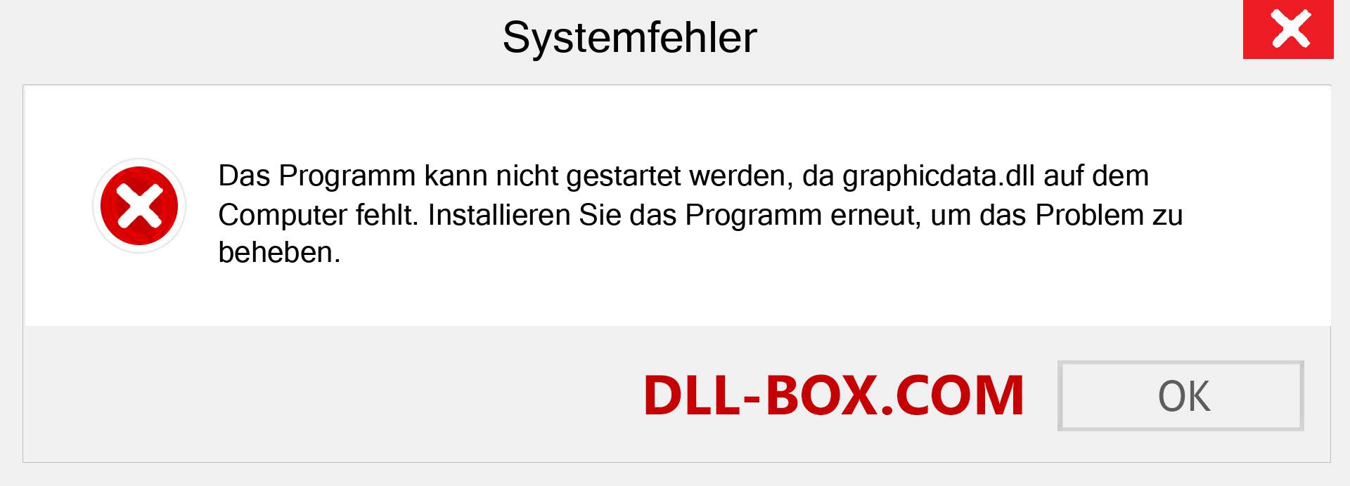 graphicdata.dll-Datei fehlt?. Download für Windows 7, 8, 10 - Fix graphicdata dll Missing Error unter Windows, Fotos, Bildern